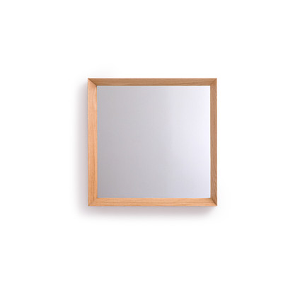 Miroir carré chêne massif H60 cm, Andromède AM.PM