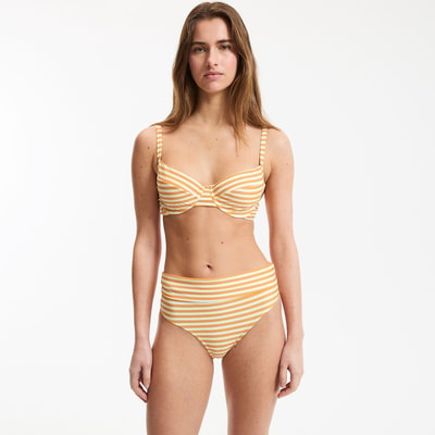 Bikini-Oberteil mit Streifenmuster, Fullcup-Form ANNE WEYBURN