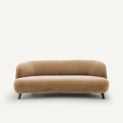 Canapé 3 places, en velours stonewashed, ROSEBURY AM.PM X EMMANUEL GALLINA
