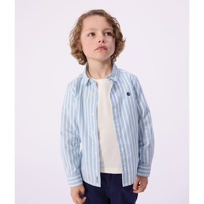 Shirt, katoen, lange mouwen, gestreept PETIT BATEAU