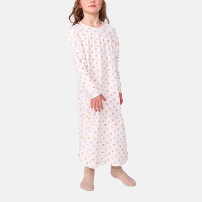 Prinsessen-nachtjapon met diadeem, van katoen PETIT BATEAU