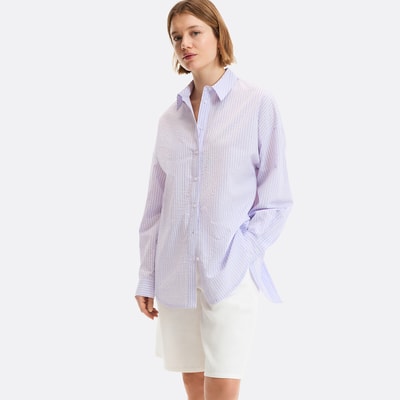 Stribet skjorte med bindebånd LA REDOUTE COLLECTIONS