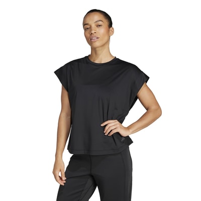 T-shirt met ronde hals voor yoga adidas Performance