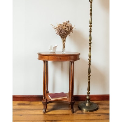 Table d'appoint en bois Francine N°548 - Bon état DEBONGOUT