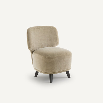 Chauffeuse L en velours Odalie, design E. Gallina AM.PM