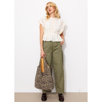 Pantalon balloon en toile PROMOD