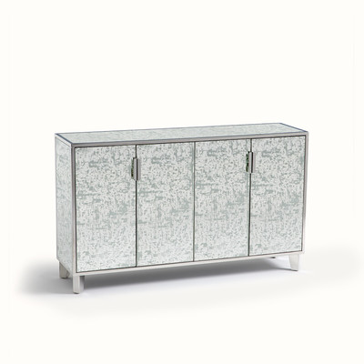 Mobile credenza 4 ante a specchio e metallo acciaio inox, Blur OTTO STUDIO FOR AM.PM