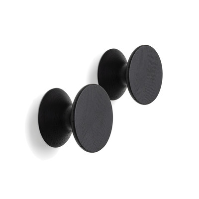 Set di 2 appendiabiti in rovere massello ø 8 cm, Arame AM.PM