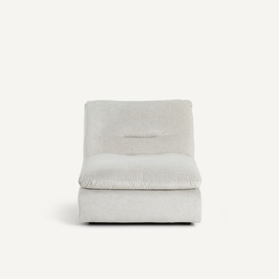 Modulaire fauteuil in linnen fluweel, GIULIANO AM.PM