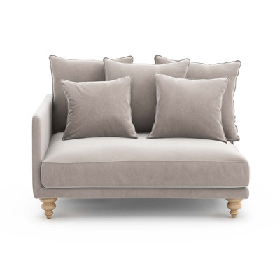 Demi canapé velours, Lazare AM.PM