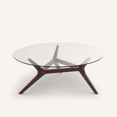 Table basse noyer ø90 cm, Maricielo AM.PM