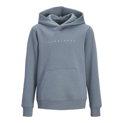 Fleece hoodie met tekst op de voorkant JACK & JONES JUNIOR