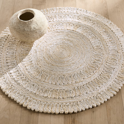 Teppich Deepti, Jute, Ø 120 cm, handgeflochten AM.PM