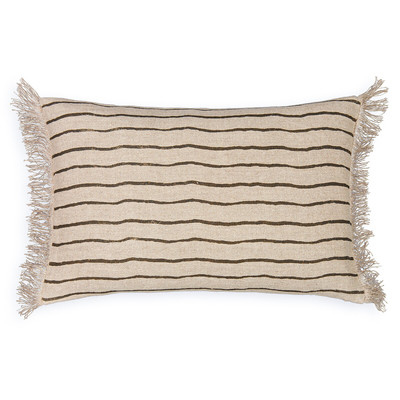 Housse de coussin rayée en lin, Alidi AM.PM