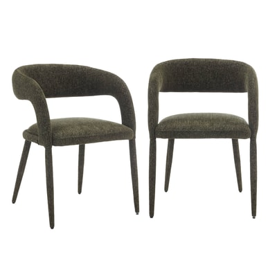 Fauteuil contemporain tissu (lot de 2) ALESSIA SWEEEK