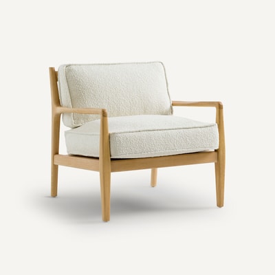 Coussins tissu bouclette pour fauteuil Dilma AM.PM