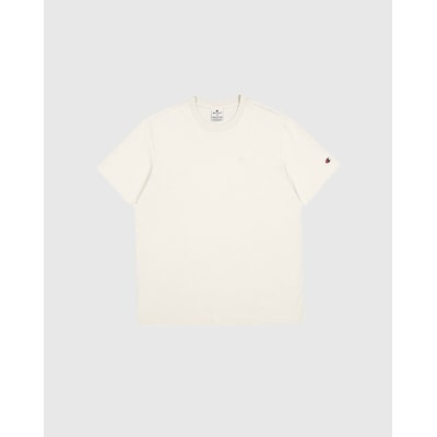 T-shirt met korte mouwen en ronde hals, geborduurd logo CHAMPION