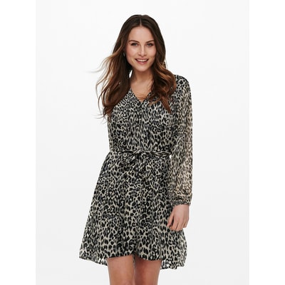 Korte jurk met V-hals ONLY