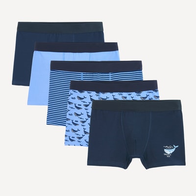 Zestaw 5 bokserek z motywem wieloryba LA REDOUTE COLLECTIONS