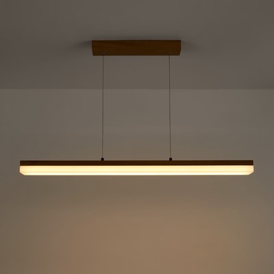 Lampa wisząca LED z dębu i akrylu, Segundo LA REDOUTE INTERIEURS