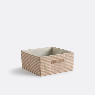 Cesto em forma de cubo, em papel entrançado, Osha LA REDOUTE INTERIEURS