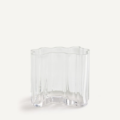 Geblazen glazen vaas, hoogte 18 cm, ISSEY AM.PM