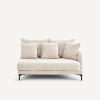 Halve bank, 2-zit van polyester en katoen, MODERNISTE AM.PM X EMMANUEL GALLINA