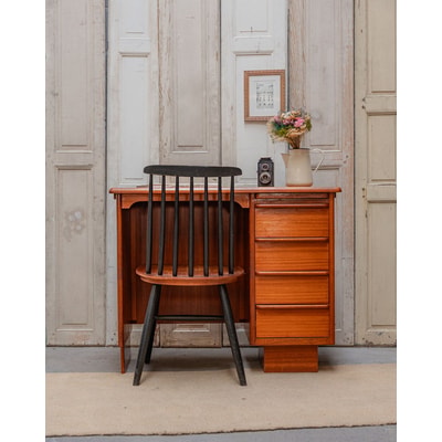 Bureau en teck Edouard N°558 - Bon état DEBONGOUT