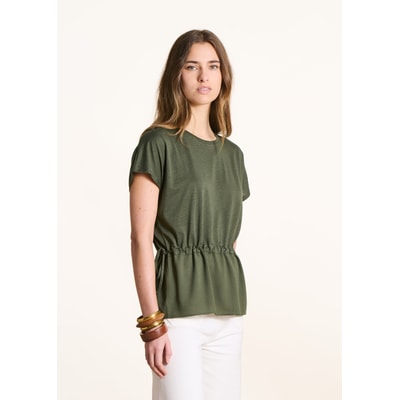 T-shirt ample bi-matière LA FEE MARABOUTEE