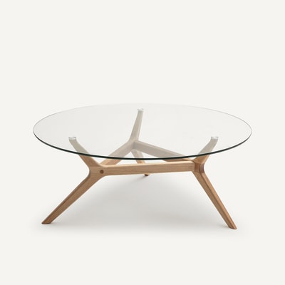Table basse chêne Ø90 cm, Maricielo AM.PM