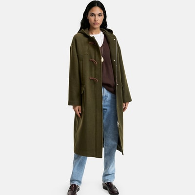 Duffle-coat long à capuche LA REDOUTE COLLECTIONS