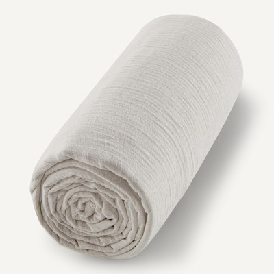 Lençol-capa em gaze dupla de algodão bio, 350 fios, Tamia AM.PM
