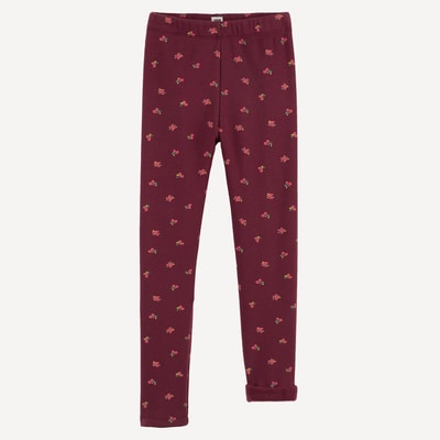 Ciepłe legginsy z polaru z nadrukiem kwiatowym LA REDOUTE COLLECTIONS