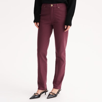 Rechte broek 5-pockets, in stretchkatoen ANNE WEYBURN