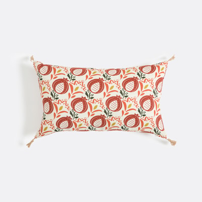 Housse de coussin 30x50 cm, fond écru, Aldea LA REDOUTE INTERIEURS