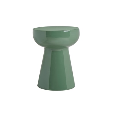 Table d'appoint ronde en métal émaillé bronze D34 cm MOGOU MILIBOO