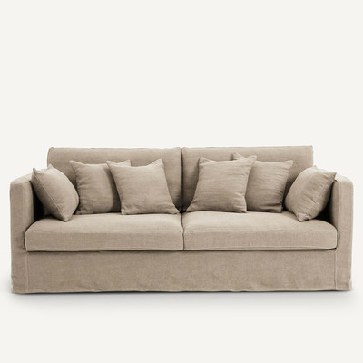 Canapé lin épais stonewashed, Néo Kinkajou AM.PM