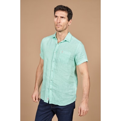 Chemise manches courtes 100% lin MCS