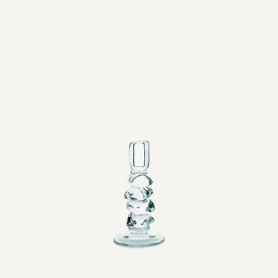 Bougeoir en verre transparent, H23 cm, Qimera AM.PM