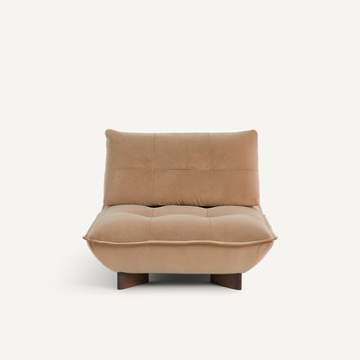 Modulaire fauteuil in stonewashed fluweel, KAORI AM.PM