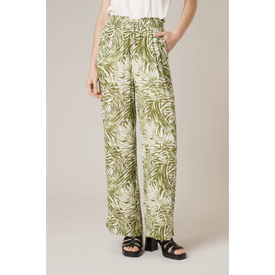 Pantalon large femme imprimé végétal SAMI DEELUXE