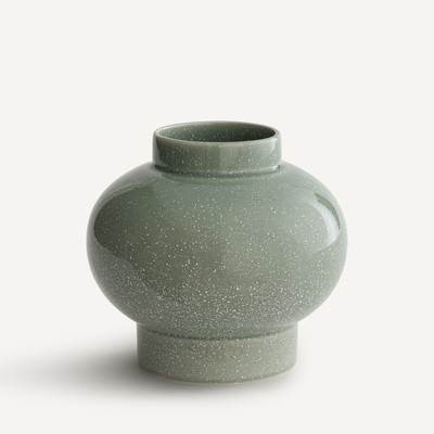 Vase rond en céramique émaillée mouchetée, LECCIA AM.PM