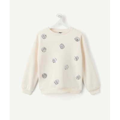 Sweater met ronde hals en zecchino's aan de voorkant TAPE A L'OEIL