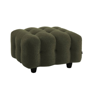 Pouf, repose-pieds pour canapé 3 places Leon bouclette texturée LEON SWEEEK