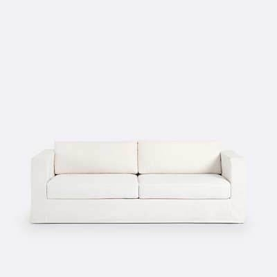 Sofá com capa amovível, 3 a 4 lugares, algodão e linho, Noni LA REDOUTE INTERIEURS