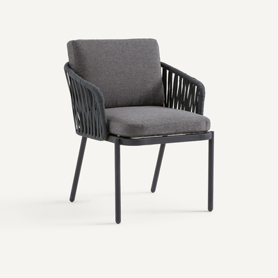 Fauteuil de table en sangles tressées, LEANDRA AM.PM