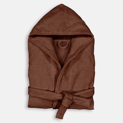 Badjas met kap in fluwelen badstof 450 g/m2, Trizie LA REDOUTE INTERIEURS