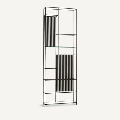Bücherregal Rectiligne, Metall und Glas AM.PM