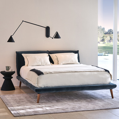 Lit Aurore lin stonewashed, design E. Gallina AM.PM