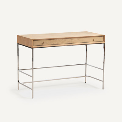 Bureau plaqué chêne et chrome, Zaim AM.PM